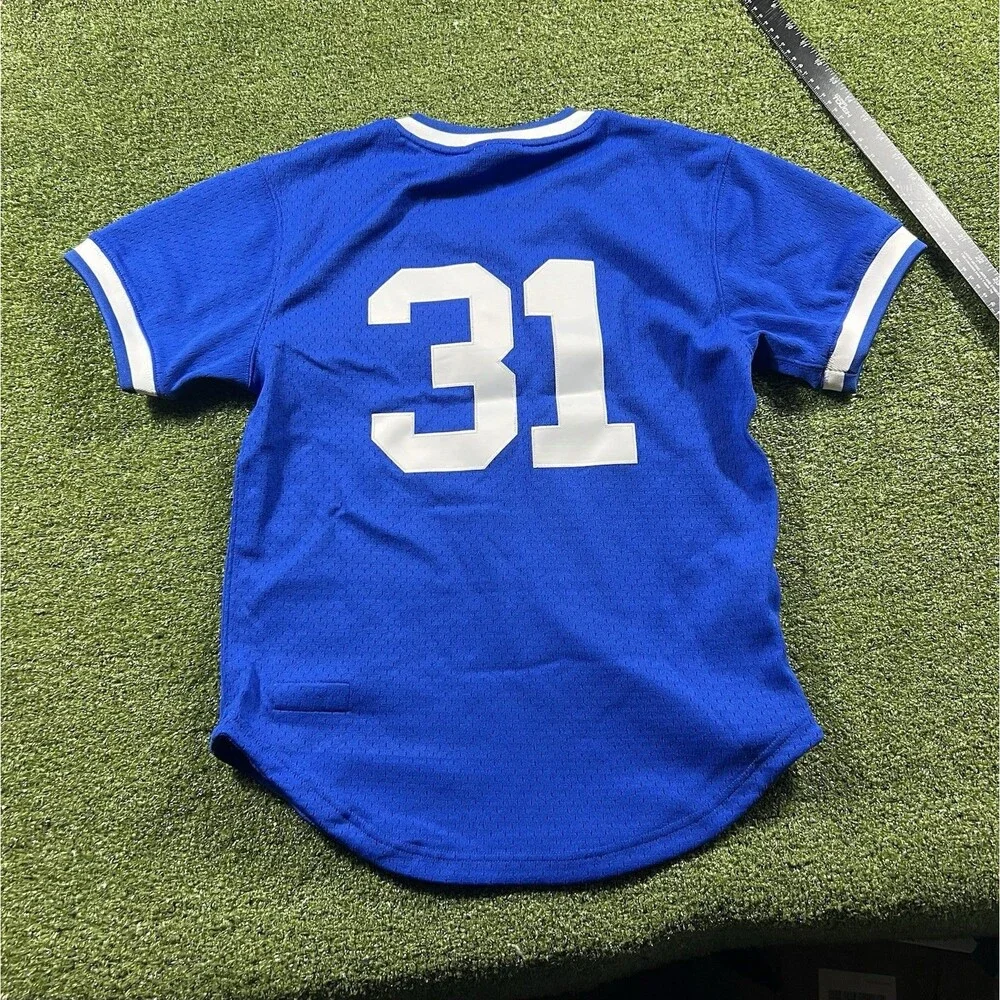 Chicago Cubs Greg Maddux #31 Mitchell & Ness Blue 1987 Authentic Size S Jersey